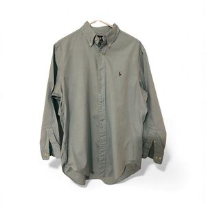 Boys Ralph Lauren Teal Green Button-Down Shirt